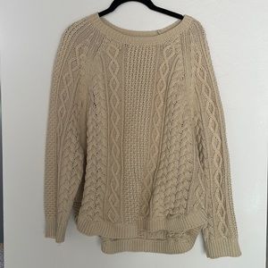 Vintage cable knit sweater